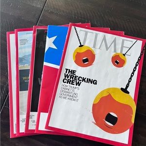 Lot of 16 Time Magazines Trump Administration